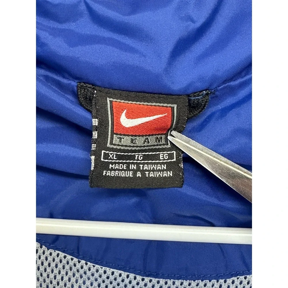 Vintage Nike Windbreaker Men's XL Jacket Track Zip Lightweight Swoosh Blue Rhema